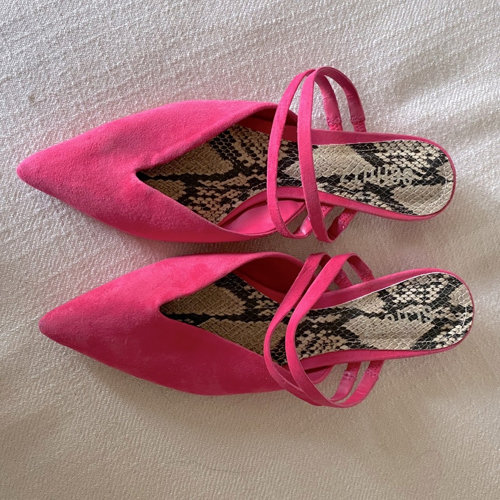 Shutz kitten heel mules Size 6 (EU 36) Fuchsia colored